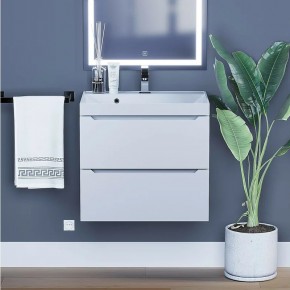 Тумба под раковину Uperwood Tanos 60 см, подвесная, белая матовая в Елабуге - elabuga.ok-mebel.com | фото