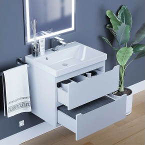 Тумба под раковину Uperwood Tanos 60 см, подвесная, белая матовая в Елабуге - elabuga.ok-mebel.com | фото 2