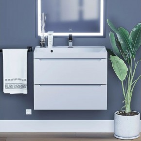 Тумба под раковину Uperwood Tanos 70 см, подвесная, белая матовая в Елабуге - elabuga.ok-mebel.com | фото