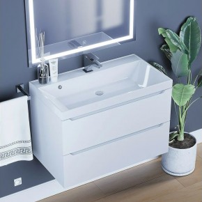 Тумба под раковину Uperwood Tanos 80 см, подвесная, белая матовая в Елабуге - elabuga.ok-mebel.com | фото 10