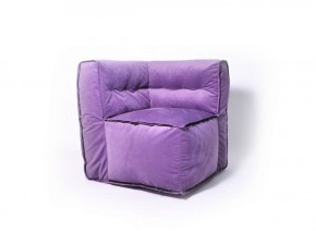 Угловое модульное бескаркасное кресло Комфорт (Фиолет велюр) в Елабуге - elabuga.ok-mebel.com | фото