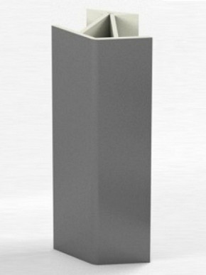 Угловое соединение для цоколя 135 гр. h100 мм (Алюминий, Белый, Черный, Сонома) в Елабуге - elabuga.ok-mebel.com | фото 1