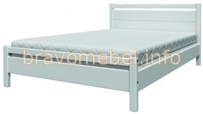 ВЕРОНИКА-1 Кровать из массива 1400 (Белый античный) в Елабуге - elabuga.ok-mebel.com | фото