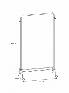 ВНП 299 М Вешалка гардеробная "Радуга 2" Медный антик в Елабуге - elabuga.ok-mebel.com | фото 2