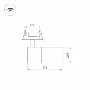 Встраиваемый светильник на штанге Arlight LGD-ARTEMIS-BUILT-FLAP-R55-12W 051796 в Елабуге - elabuga.ok-mebel.com | фото 6