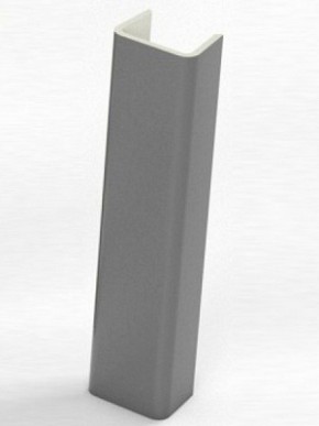 Торцевая заглушка  для цоколя h100 мм (Алюминий, Белый, Черный, Сонома) в Елабуге - elabuga.ok-mebel.com | фото