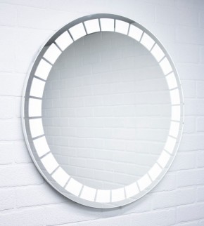 Зеркало Маскат 700х700 с подсветкой Домино (GL7057Z) в Елабуге - elabuga.ok-mebel.com | фото 3